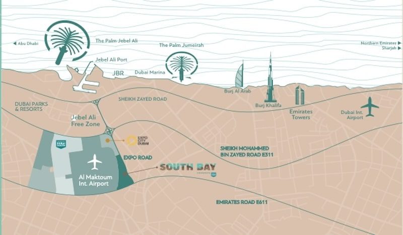 Location & Connectivity south dubai